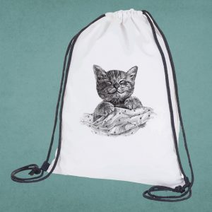 Alvó cica tornazsák