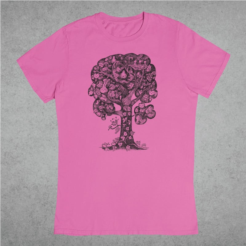 gyümölcsfa-unisex-pink gyümölcsfa-polo-pink