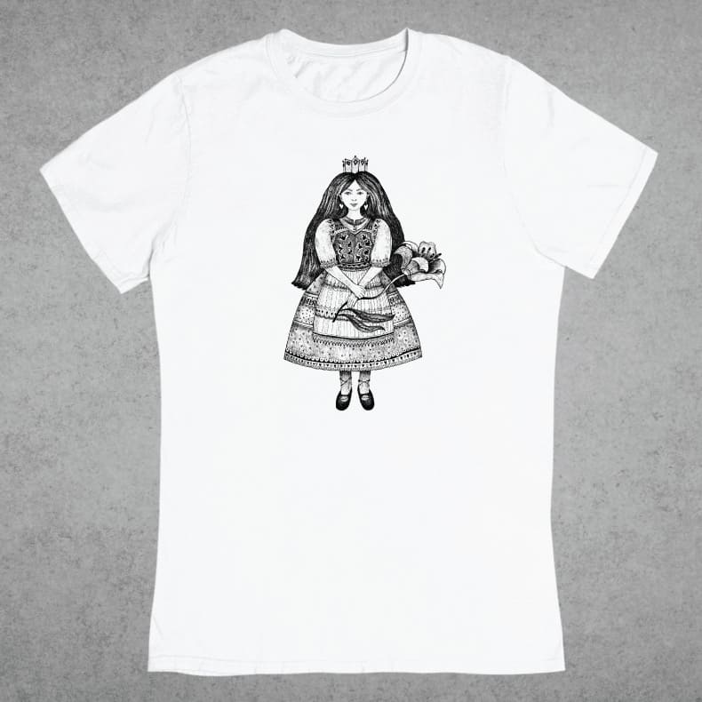 liliomkirálylány-unisex-fehér liliomkiralylany-polo-feher