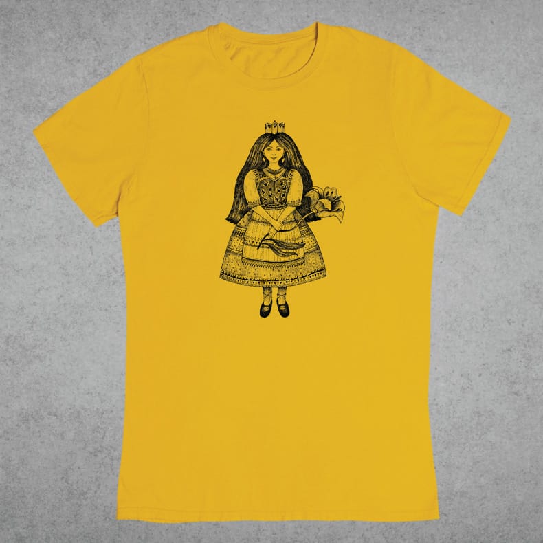 liliomkirálylány-unisex-sárga liliomkiralylany-polo-sarga